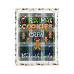 Personalized Gift Tartan Plaid Blanket Clan Blackwatch Modern With Christmas Cookie Baking Crew Christmas Gift Blanket, Plaid Blanket, Christmas Fleece Blanket, Christmas Blanket, Tartan Blanket, Scottish Blanket, Scotland Blanket, Family Name Blanket, Custom Blanket, Personalized Blanket