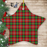 Fairlie Tartan Ornament Star Ornament, Christmas Star Decorations, ceramic ornament, Plaid Star Ceramic Ornament, Christmas Ornament Decorations Gift