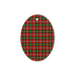 Fairlie Tartan Oval Ornaments, Christmas Tree Ornament, Plaid Christmas Ornaments, Ceramic Oval Christmas Tree Decoration, Tartan Oval Ornaments, Christmas Tree Ornament, Plaid Christmas Ornaments, Ceramic Oval Christmas Tree Decoration