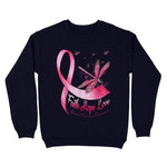 Faith Hope Love Dragonfly Breast Cancer Awareness Sweatshirt - Scotstee Shop