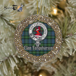 Farquharson Celtic Circle Plaid Ornament Gift. Christmas Tree Ornament Tartan Ornament Great Christmas Ornaments Gift - Scotstee Shop