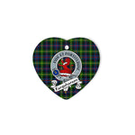 Farquharson Scottish Clan Badge Plaid Ornament Gift. Christmas Tree Ornament Farquharson Clan Tartan Ornament Great Christmas Ornaments Gift Heart Ornament