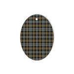 Farquharson Weathered Tartan Oval Ornaments, Christmas Tree Ornament, Plaid Christmas Ornaments, Ceramic Oval Christmas Tree Decoration, Tartan Oval Ornaments, Christmas Tree Ornament, Plaid Christmas Ornaments, Ceramic Oval Christmas Tree Decoration