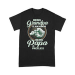 Scotstee Shop - Father Day Gift Shirts Mens Being Grandpa is an Honor Being Papa is Priceless