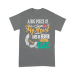Scotstee Shop - Father Day Shirts A Big Piece Of My Heart Lives In Heaven And He Is My Dad, Dad in Heaven Shirts