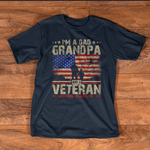 Father's Day Shirt 4th of July Shirt I'm a Dad Grandpa and a Veteran Army Veteran Shirts Army Shirts - Scotstee Shop