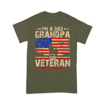 Father's Day Shirt 4th of July Shirt I'm a Dad Grandpa and a Veteran Army Veteran Shirts Army Shirts - Scotstee Shop