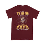 Father's Day Shirt Being A Dad Is An Honor Being A Papa Is Priceless Dad Bod - Scotstee Shop