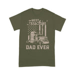 Father's Day Shirt Best Truckin Dad Ever American Flag Shirt - Scotstee Shop