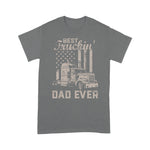 Father's Day Shirt Best Truckin Dad Ever American Flag Shirt - Scotstee Shop