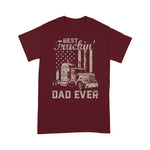 Father's Day Shirt Best Truckin Dad Ever American Flag Shirt - Scotstee Shop