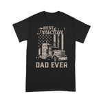 Father's Day Shirt Best Truckin Dad Ever American Flag Shirt - Scotstee Shop