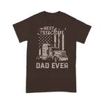 Father's Day Shirt Best Truckin Dad Ever American Flag Shirt - Scotstee Shop
