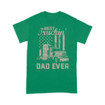 Father's Day Shirt Best Truckin Dad Ever American Flag Shirt - Scotstee Shop