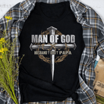 Father's Day Shirt Mens Man of God Husband Dad Papa - Scotstee Shop