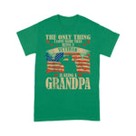 Father's Day Shirt Mens The Only Thing I Love More Than Being A Veteran Grandpa Shirt - Scotstee Shop