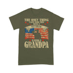 Father's Day Shirt Mens The Only Thing I Love More Than Being A Veteran Grandpa Shirt - Scotstee Shop