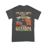 Father's Day Shirt Mens The Only Thing I Love More Than Being A Veteran Grandpa Shirt - Scotstee Shop