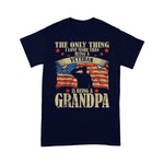 Father's Day Shirt Mens The Only Thing I Love More Than Being A Veteran Grandpa Shirt - Scotstee Shop