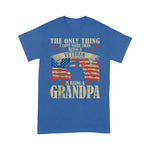 Father's Day Shirt Mens The Only Thing I Love More Than Being A Veteran Grandpa Shirt - Scotstee Shop