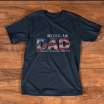 Father's Day Shirt Regular Dad Trying Not To Raise Liberals US Flag 4th 4th Of July Shirt - Scotstee Shop