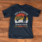 Father's Day Shirt Republican Just A Regular Dad Trying Not To Raise Liberals - Scotstee Shop