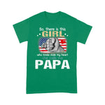 Father's Day Shirt So There Is This Girl Who Kinda Stole My Heart She Calls Me Funny Shirt - Scotstee Shop