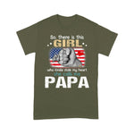 Father's Day Shirt So There Is This Girl Who Kinda Stole My Heart She Calls Me Funny Shirt - Scotstee Shop