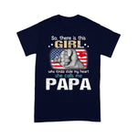 Father's Day Shirt So There Is This Girl Who Kinda Stole My Heart She Calls Me Funny Shirt - Scotstee Shop