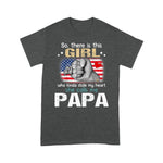 Father's Day Shirt So There Is This Girl Who Kinda Stole My Heart She Calls Me Funny Shirt - Scotstee Shop
