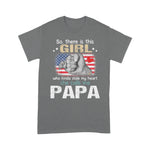 Father's Day Shirt So There Is This Girl Who Kinda Stole My Heart She Calls Me Funny Shirt - Scotstee Shop