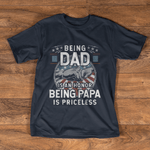 Scotstee Shop - Fathers Day Shirts Being a Dad is an Honor Being A Papa is Priceless Funny Father Day Shirts