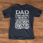 Scotstee Shop - Fathers Day Shirts Dad Man Myth Legendary Dragon Slayer D20 RPG Dungeons Gamer