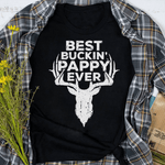 Scotstee Shop - Fathers Day Shirts For Dad Mens Best Buckin' Pappy Ever Father Day Deer Hunters Gift Pappy Shirt