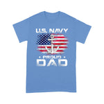 Scotstee Shop - Fathers Day Shirts U.S Navy Proud Dad With American Flag Gift Veteran Day