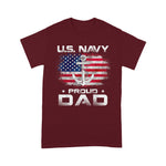 Scotstee Shop - Fathers Day Shirts U.S Navy Proud Dad With American Flag Gift Veteran Day