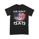 Scotstee Shop - Fathers Day Shirts U.S Navy Proud Dad With American Flag Gift Veteran Day