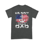 Scotstee Shop - Fathers Day Shirts U.S Navy Proud Dad With American Flag Gift Veteran Day