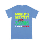 Scotstee Shop - Fathers Day Shirts World's Greatest Daddy Bear Heart Arrow Cool Autism Awareness Funny Father Day T-Shirt
