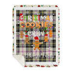 Personalized Gift Tartan Plaid Blanket Clan MacPherson Dress Ancient With Christmas Cookie Baking Crew Christmas Gift Sherpa Blanket, tartan sherpa blanket,buffalo plaid sherpa blanket,christmas sherpa blanket,Christmas Throw Blanket,green plaid sherpa blanket,green sherpa blanket