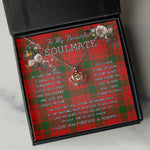 To My Beautiful Soulmate Necklace In Your Eyes I Have Found My Home Clan MacQuarrie Tartan Crown Pendant Necklace