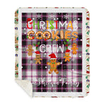 Personalized Gift Tartan Plaid Blanket Clan MacPherson Hunting Modern With Christmas Cookie Baking Crew Christmas Gift Sherpa Blanket, tartan sherpa blanket,buffalo plaid sherpa blanket,christmas sherpa blanket,Christmas Throw Blanket,green plaid sherpa blanket,green sherpa blanket