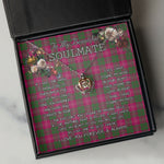 To My Beautiful Soulmate Necklace In Your Eyes I Have Found My Home Clan Crawford Modern Tartan Crown Pendant Necklace