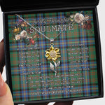 To My Beautiful Soulmate Sunflower Necklace In Your Eyes I Have Found My Home Clan Cochrane Ancient Tartan Jewelry For Girlfriend