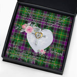 Gift For My Beautiful Girlfriend Necklace Valentine Necklace Clan Selkirk Tartan Cross Dancing Necklace Scottish Tartan Jewelry