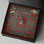 To My Beautiful Soulmate Necklace In Your Eyes I Have Found My Home Clan Gregor Tartan Crown Pendant Necklace