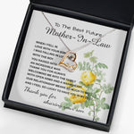 Love Dancing Necklace - Mother-In-Law Necklace, Thank You To Mother-In-Law Necklace Gift