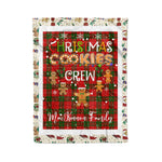 Personalized Gift Tartan Plaid Blanket Clan MacKinnon Modern With Christmas Cookie Baking Crew Christmas Gift Blanket, Plaid Blanket, Christmas Fleece Blanket, Christmas Blanket, Tartan Blanket, Scottish Blanket, Scotland Blanket, Family Name Blanket, Custom Blanket, Personalized Blanket