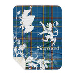 Sherpa Blanket - Tartan Blanket Thistle and Lion Scottish Clan Bairn Plaid Blanket, plaid sherpa blanket queen,purple sherpa blanket,queen sherpa blanket,queen size sherpa blanket,red sherpa blanket,scottish tartan blankets,sherpa blanket,sherpa christmas blanket