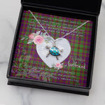 Sea Turtle Necklace Gift for My Beautiful Girlfriend Valentines Necklace Clan MacIntyre Of Glenorchy Tartan Blue Turtle Necklace